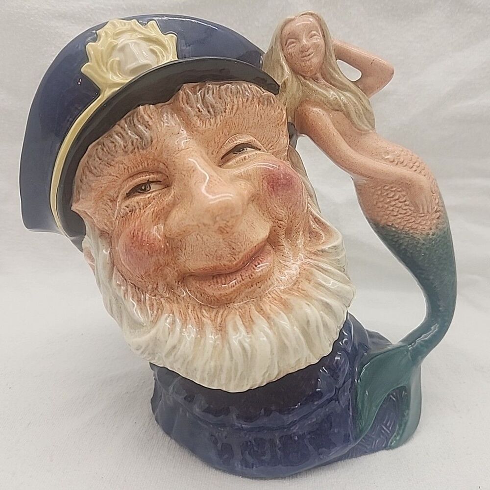 Mug ROYAL DOULTON "Old Salt" D6551 Large 7" Character Toby Jug 1960 Vintage
